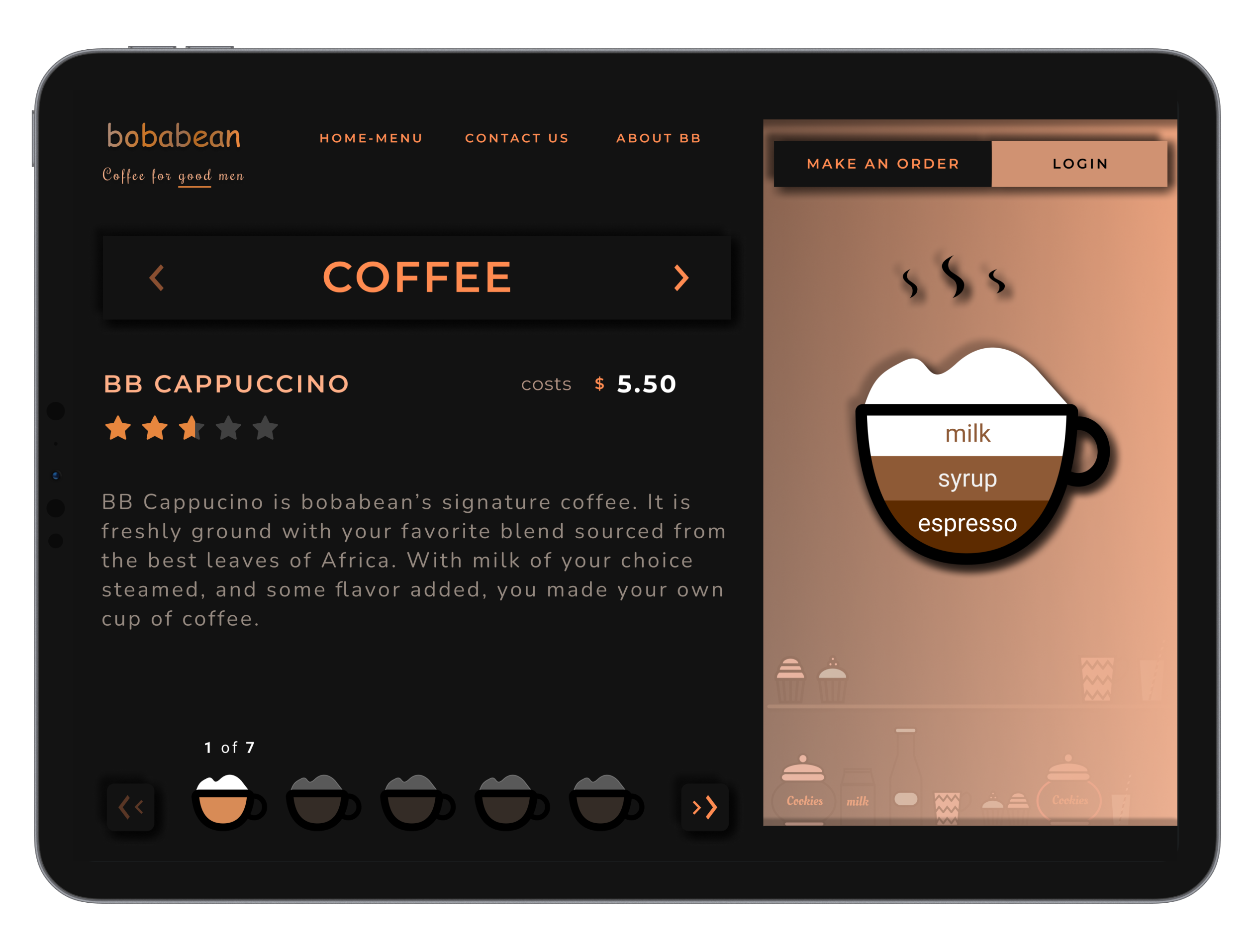 Tablet UI